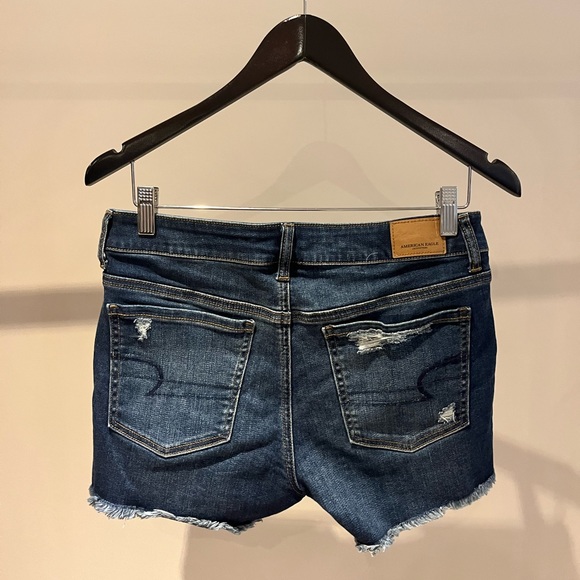 Dark denim mini shorts - Picture 2 of 7
